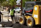 Plan de bacheo en las avenidas de la zona sur de Plaza Huincul 