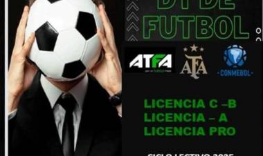 Comenzó la inscripción a la escuela de técnicos de Futbol en Cutral-Co y Plaza Huincul