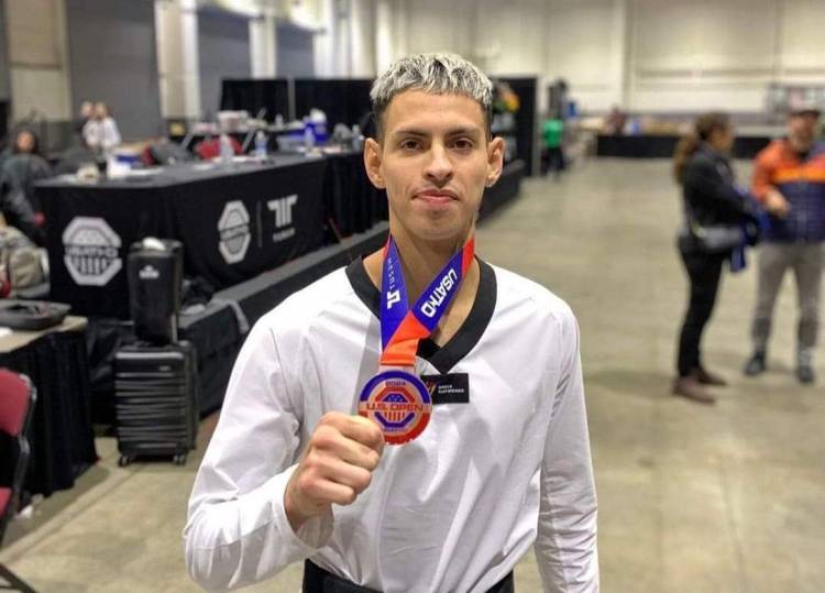 JOSE LUIS ACUÑA, obtuvo la Medalla de Bronce en el Open Internacional G2 de Taekwondo en la Ciudad de Reno, Nevada Estados Unidos, 