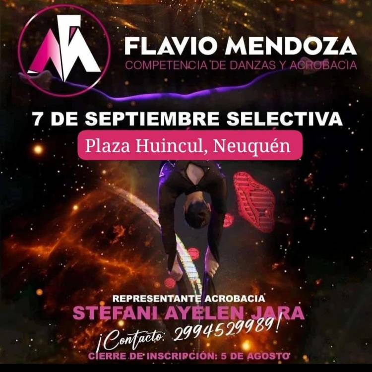 Competencia de danzas y acrobacia en Plaza Huincul 