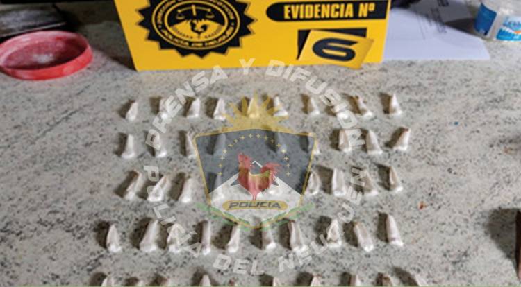 Operativo antinarcóticos: detención y secuestro de droga