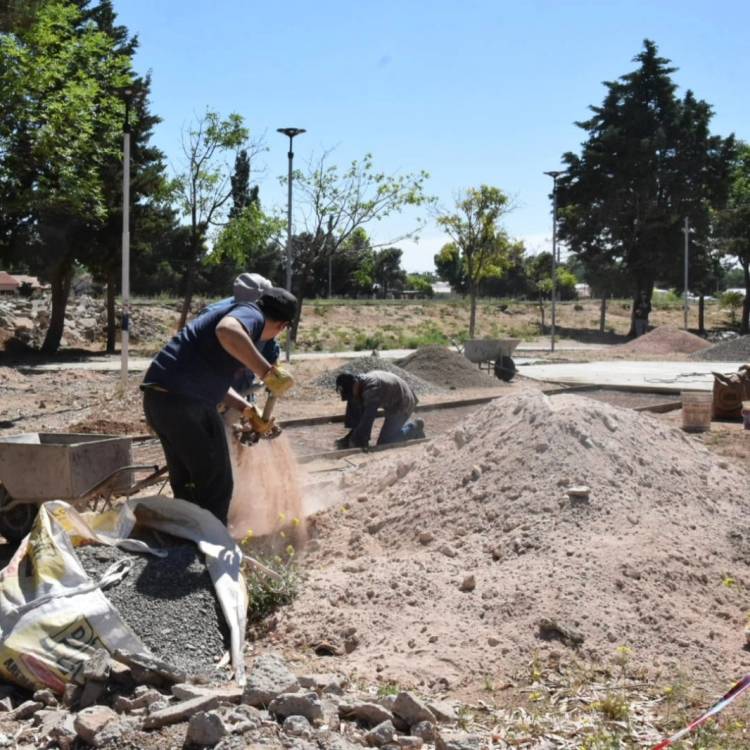 Mejoras en el Parque Rivadulla de Plaza Huincul
