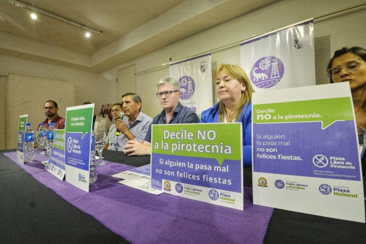 Plaza Huincul anunció la campaña “Plaza Libre de Pirotecnia” 