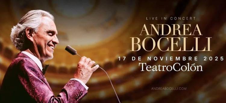 Andrea Bocelli en el Colón: estos son los precios de cada una de las entradas
