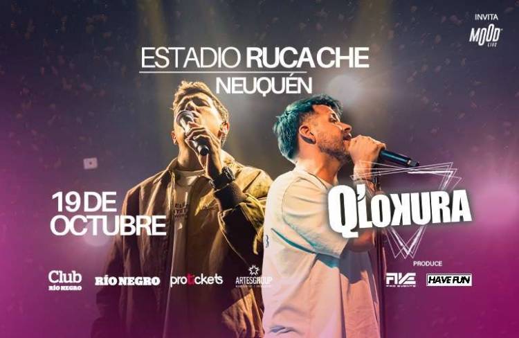 Q’ Lokura llega a Neuquén con un show histórico en el Estadio Ruca Che