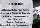 Plaza Huincul convoca a la inscripción al Registro Municipal de Emprendedores 