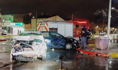 Accidente de tránsito en Plaza Huincul 