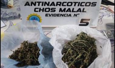Otro golpe al narcotráfico: tenían un kilo de marihuana