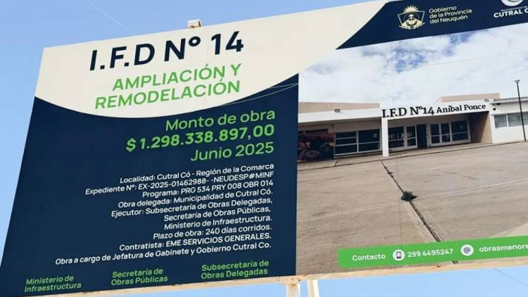 Cutral Co sumará nuevas instalaciones a la formación de más de 400 futuros docentes