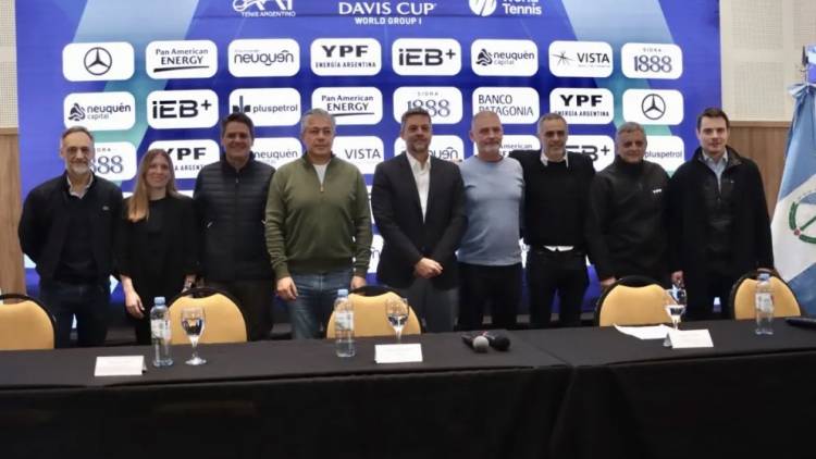 Por primera vez, Neuquén será sede de una fecha de la Copa Davis de Tenis