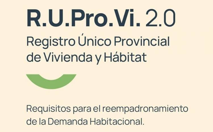 Comenzó el reempadronamiento para las personas que ya se encuentran registradas en el sistema de viviendas.