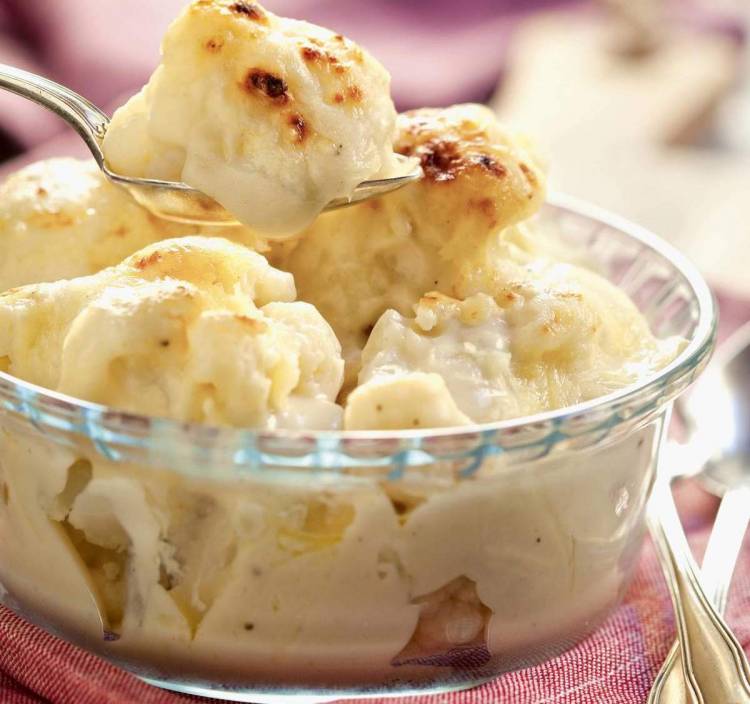 COLIFLOR GRATINADA CON BESAMEL