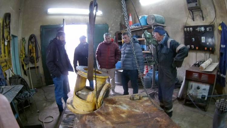 El secretario de Obras y Servicios Públicos de Plaza Huincul visitó la planta Buena Esperanza