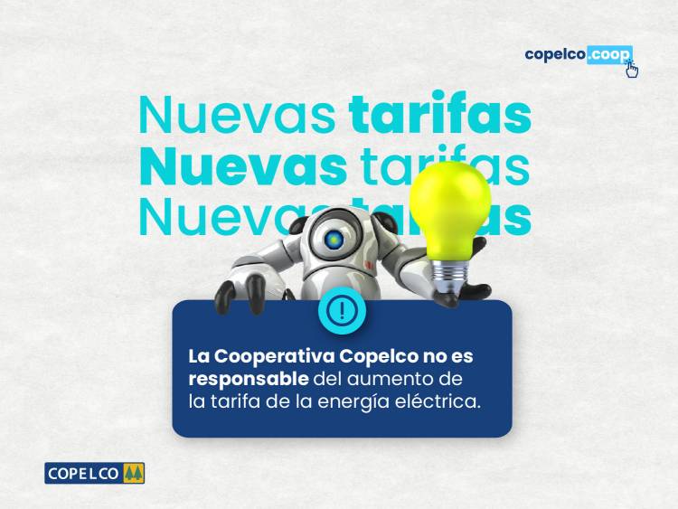COPELCO aumento en la tarifa eléctrica 