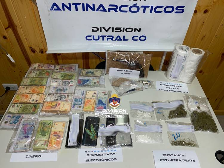 Plaza Huincul desarticulan otra venta de estupefacientes