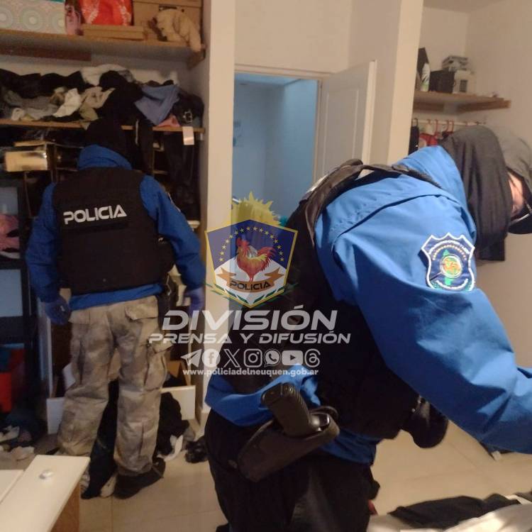 Allanamiento por robo en Neuquen 