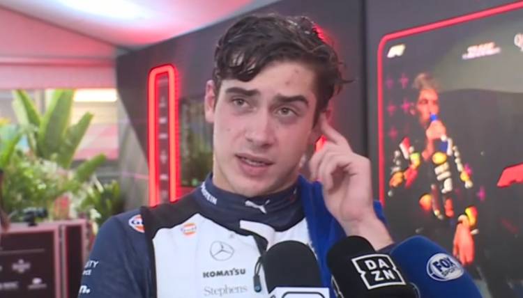 Franco Colapinto y su actuación en Singapur: "Hice todo bien, lo mejor que pude"