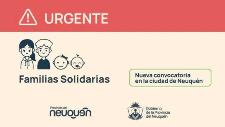 Familias Solidarias realiza una convocatoria urgente