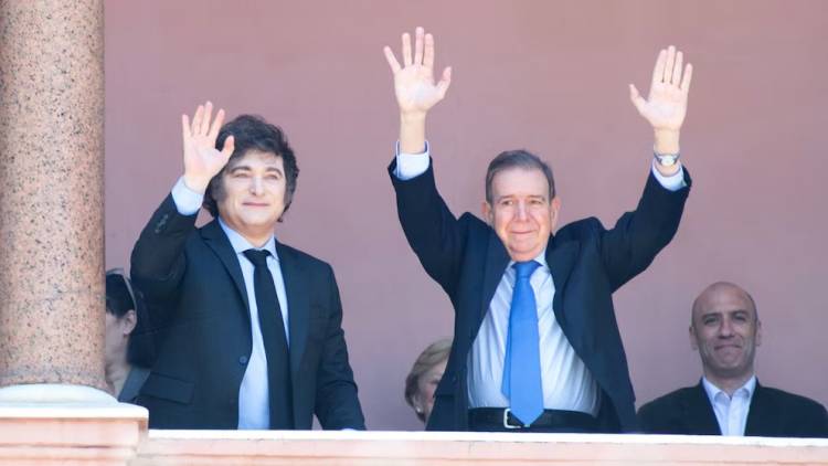 Javier Milei reconoció a Edmundo González Urrutia como presidente electo de Venezuela en una reunión bilateral en la Casa Rosada
