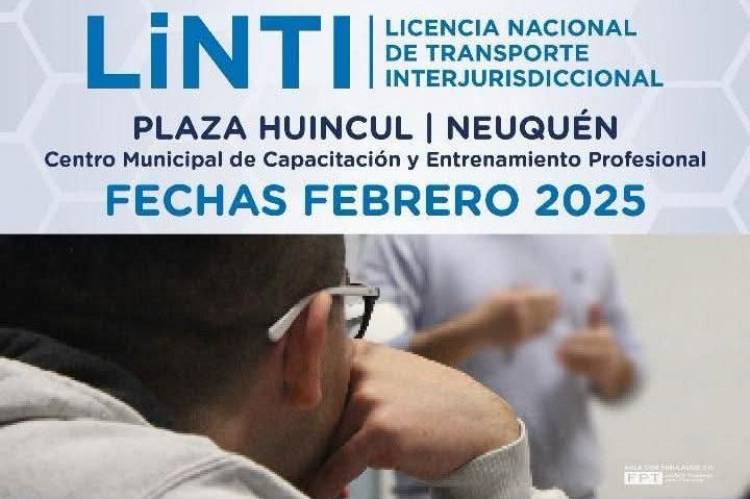  ¡Capacitate para obtener tu Licencia LINTI en Plaza Huincul! 