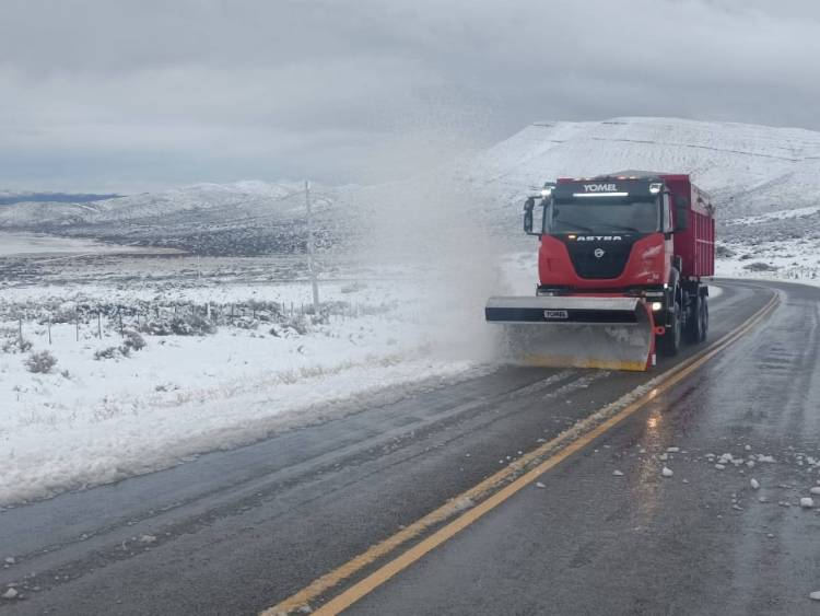 Nieve y viento en Neuquén