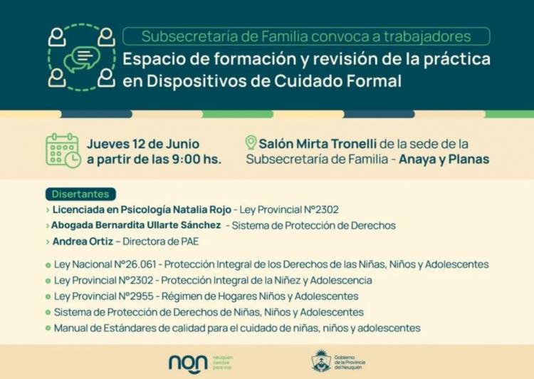 Forman a educadores de los dispositivos de cuidado formal para niños, niñas y adolescentes