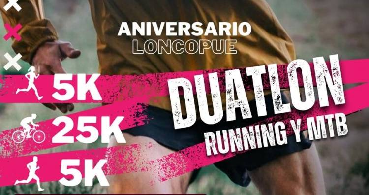 LONCOPUE Primer Duatlón Aniversario: más de 15 categorías y un circuito desafiante
